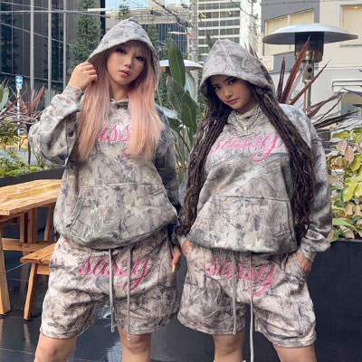 SASSY STONE CAMO HOODIE