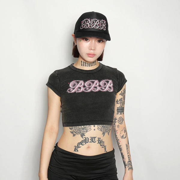 BBB STONE CROPPED T-SHIRT