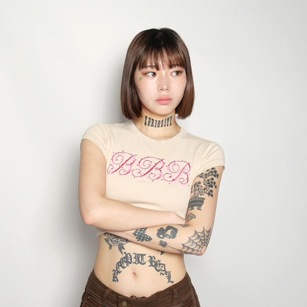 BBB STONE CROPPED T-SHIRT