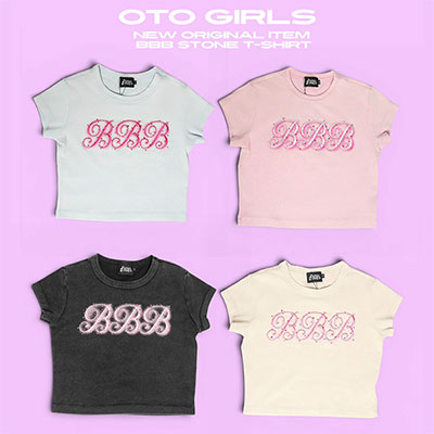 BBB STONE CROPPED T-SHIRT