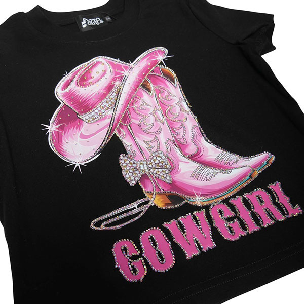 COW GIRL CROPPED T-SHIRT