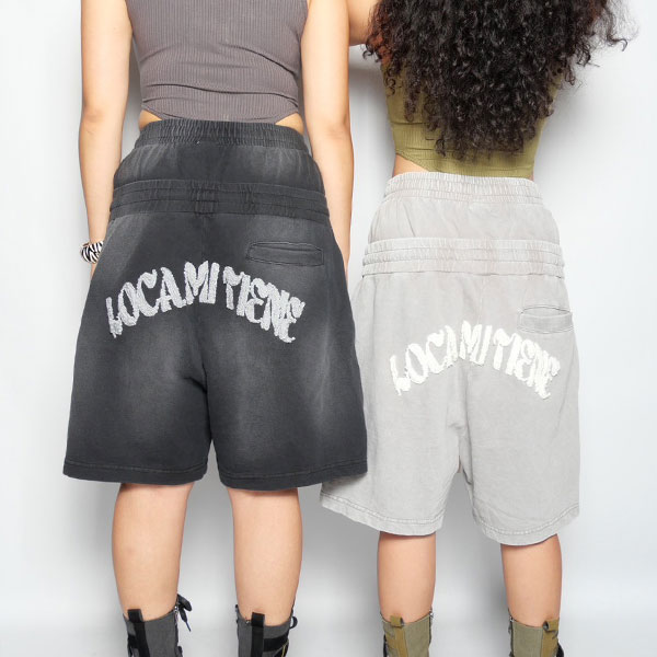 LOCA MI TIENE DOUBLE WAIST SHORTS