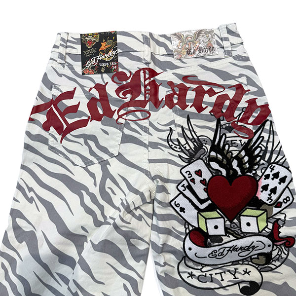 CARD OF HEARTS WIDE LEG JEANS