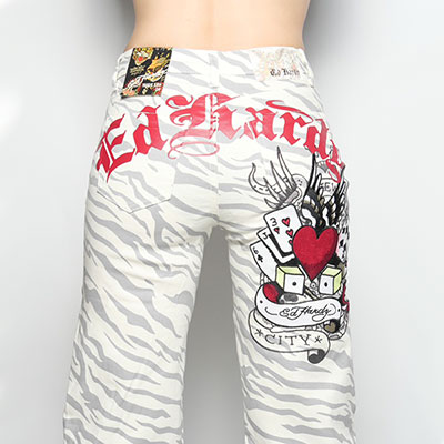 CARD OF HEARTS WIDE LEG JEANS