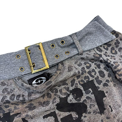 LEOPARD BELT OFF SHOULDER