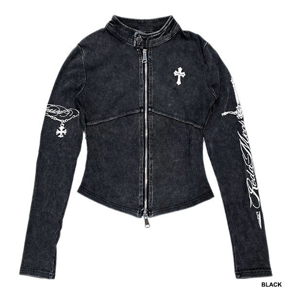 CROSS ZIP CARDIGAN