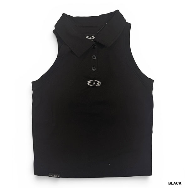 PLATE SLEEVELESS POLO