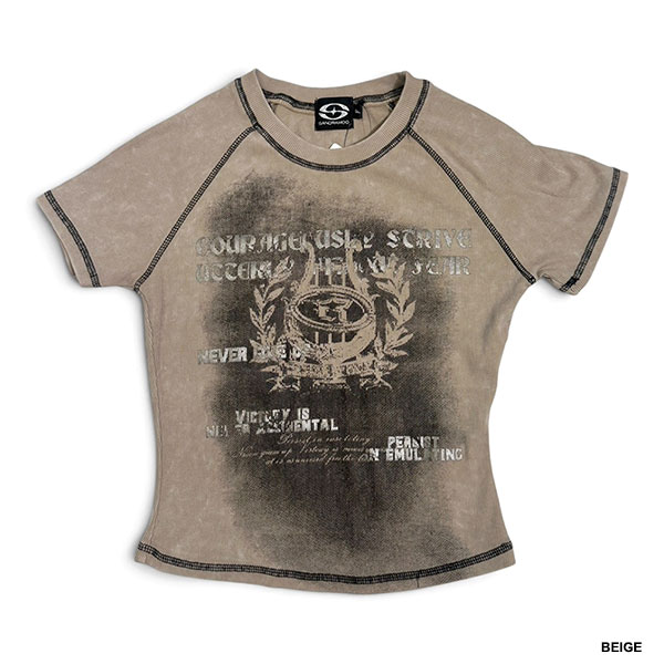 LETTER PIGMENT T-SHIRT
