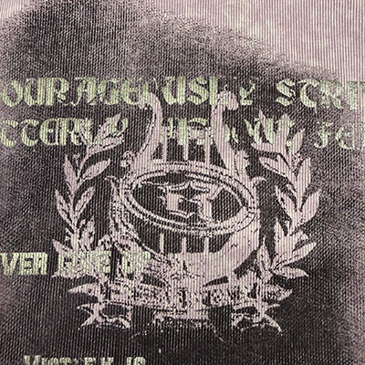 LETTER PIGMENT T-SHIRT