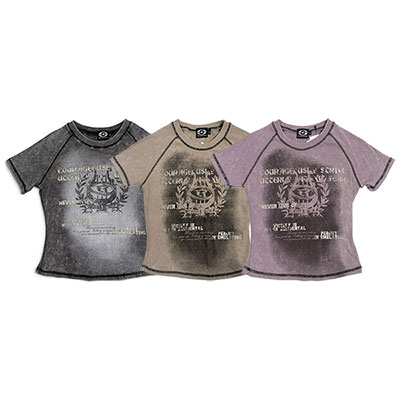 LETTER PIGMENT T-SHIRT
