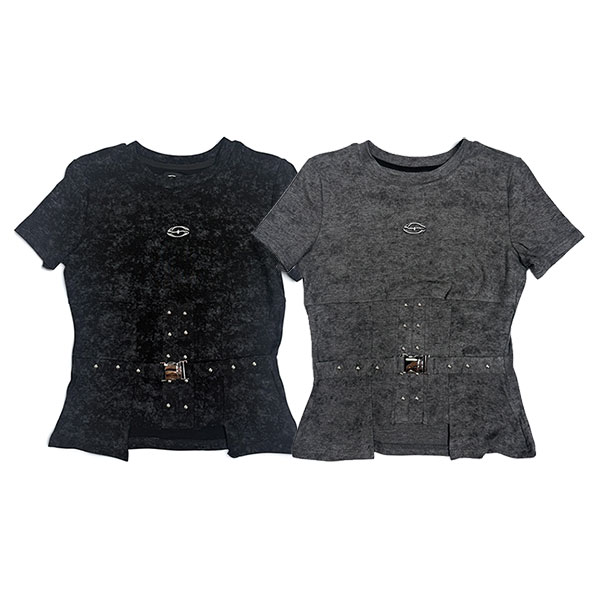 CROSS BELT STUDS T-SHIRT