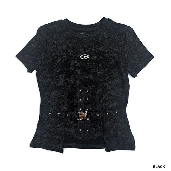 CROSS BELT STUDS T-SHIRT