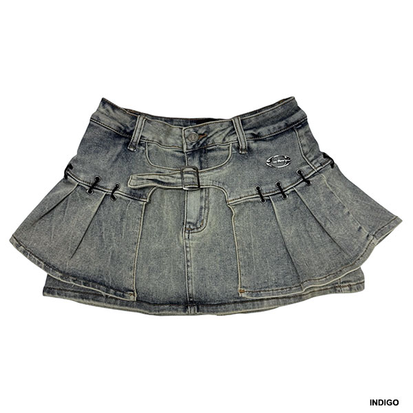 LACE PLEATS SKORT