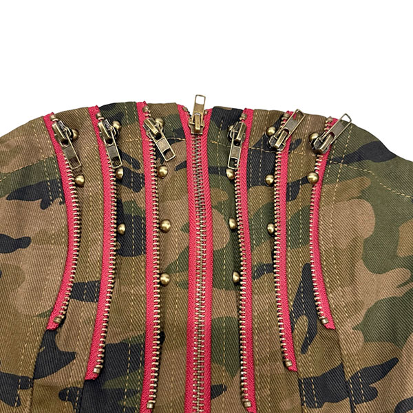 ZIP CAMO TUBE TOP