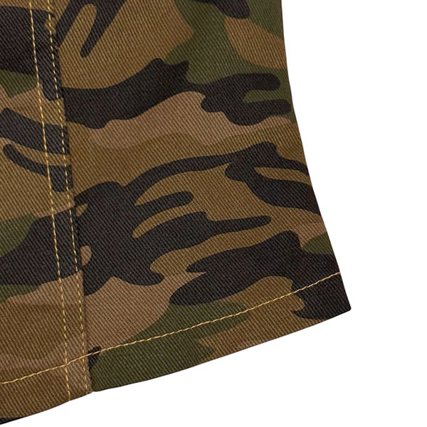 ZIP CAMO STRAP TOP
