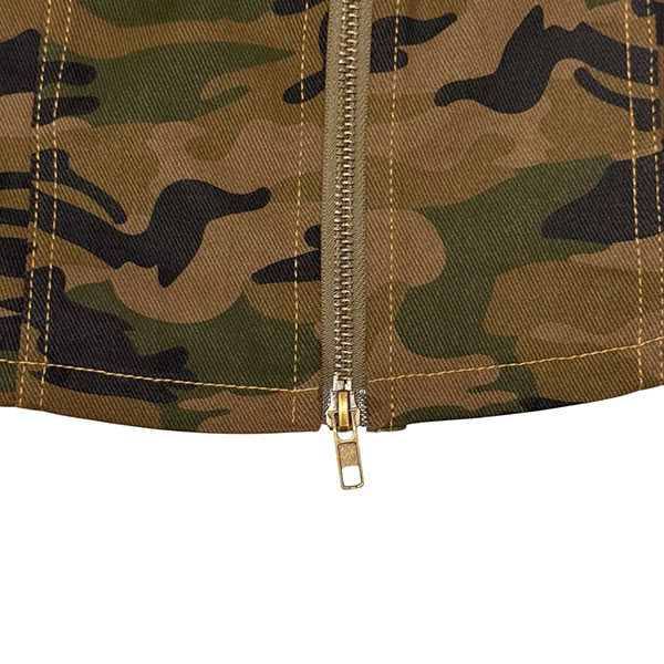 ZIP CAMO STRAP TOP