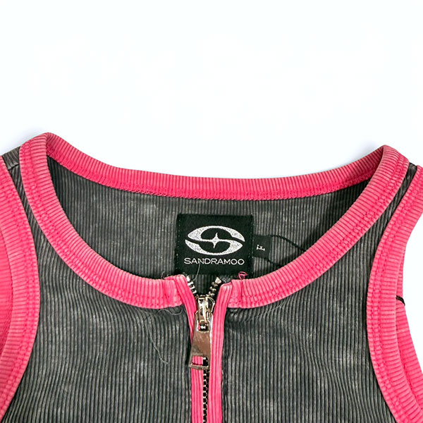 LINE ZIP TANK TOP