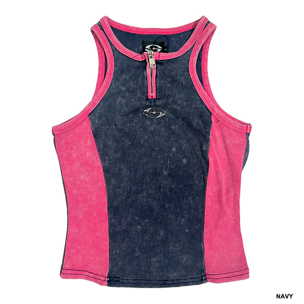 LINE ZIP TANK TOP