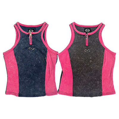 LINE ZIP TANK TOP
