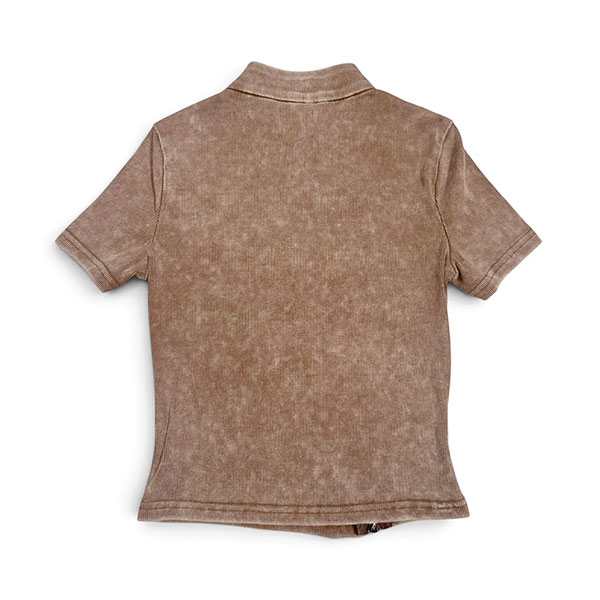DIAGONAL ZIP TOP