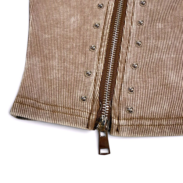 DIAGONAL ZIP TOP