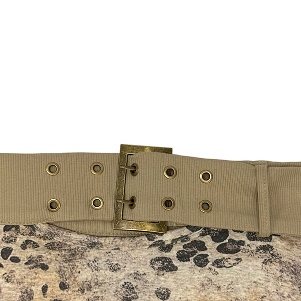 LEOPARD BELT OFF SHOULDER