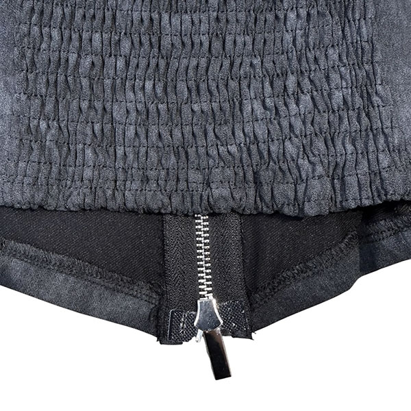 TRIM CHECK DENIM HALTER NECK