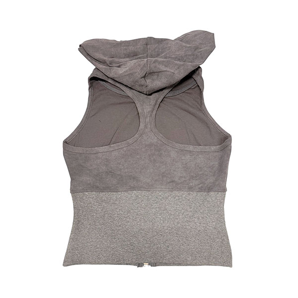 LIP SLEEVELESS ZIP HOODIE